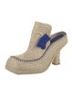 Burberry Jute Whipstitch Trim Mules