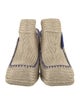 Burberry Jute Whipstitch Trim Mules