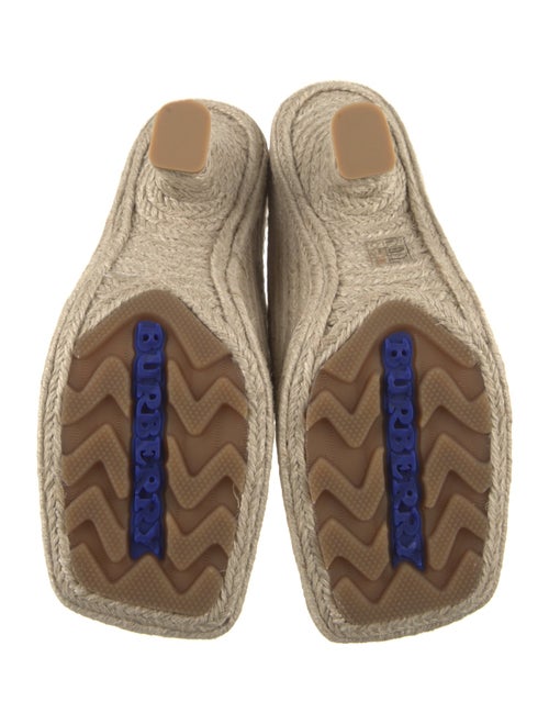 Burberry Jute Whipstitch Trim Mules