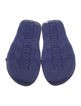 Burberry Rubber Cutout Accent Slides