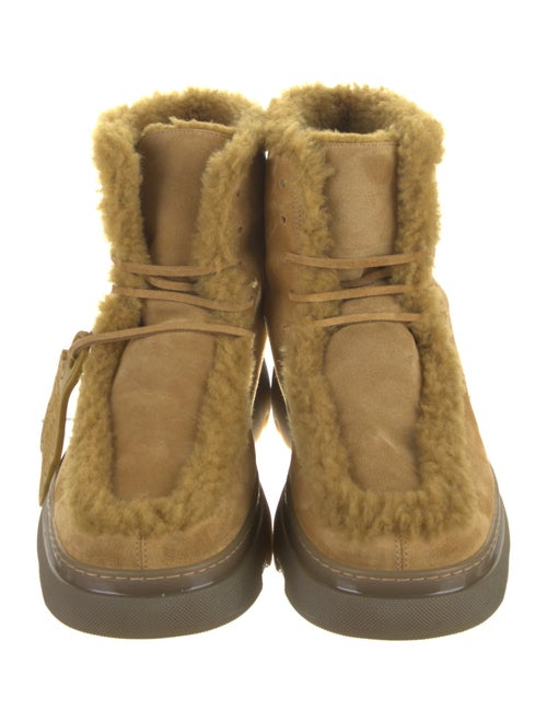 Burberry Suede Lace-Up Boots