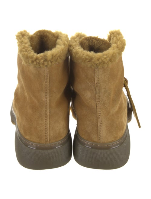 Burberry Suede Lace-Up Boots