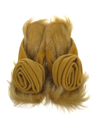 Burberry Velvet Slides