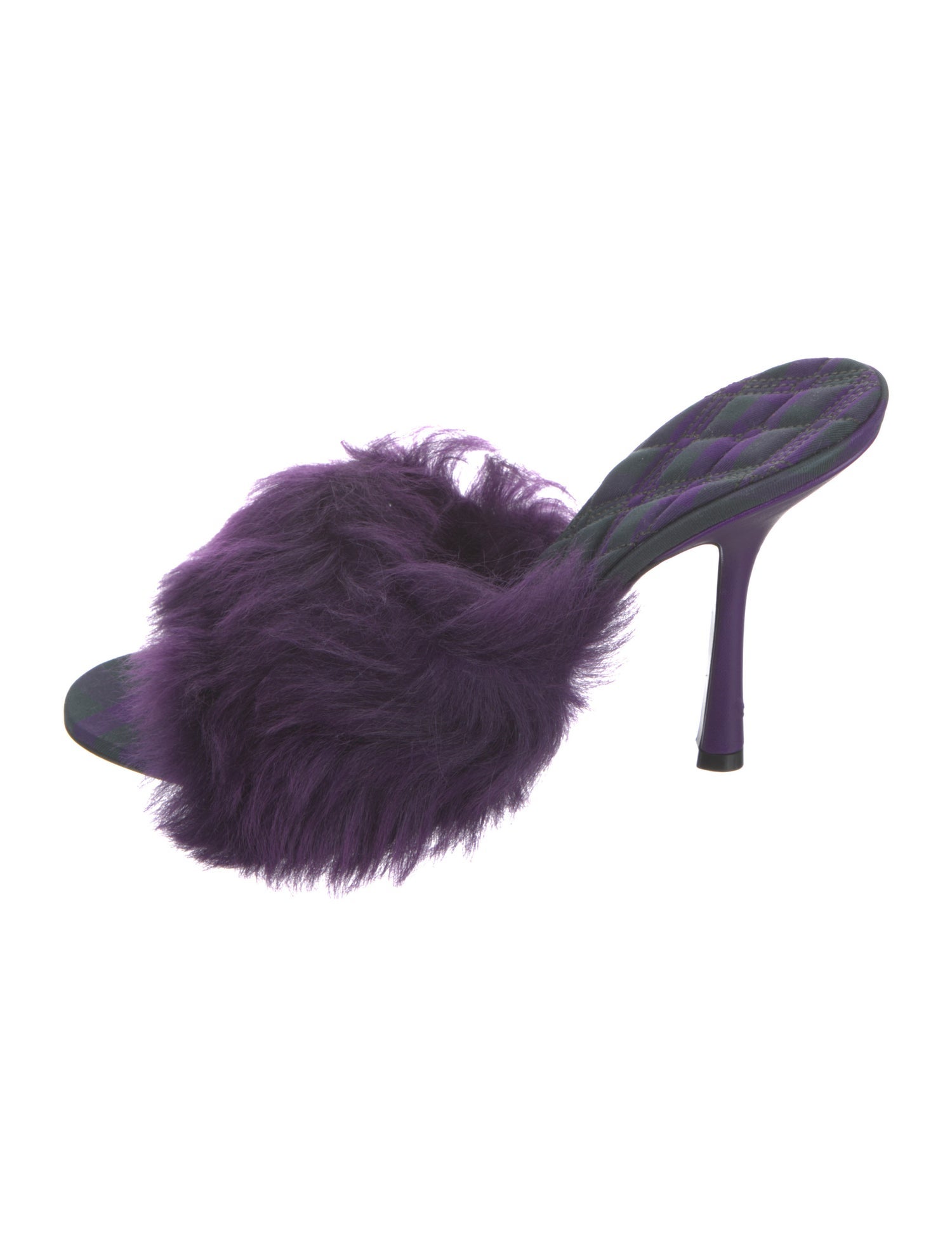 Burberry Faux Fur Slides