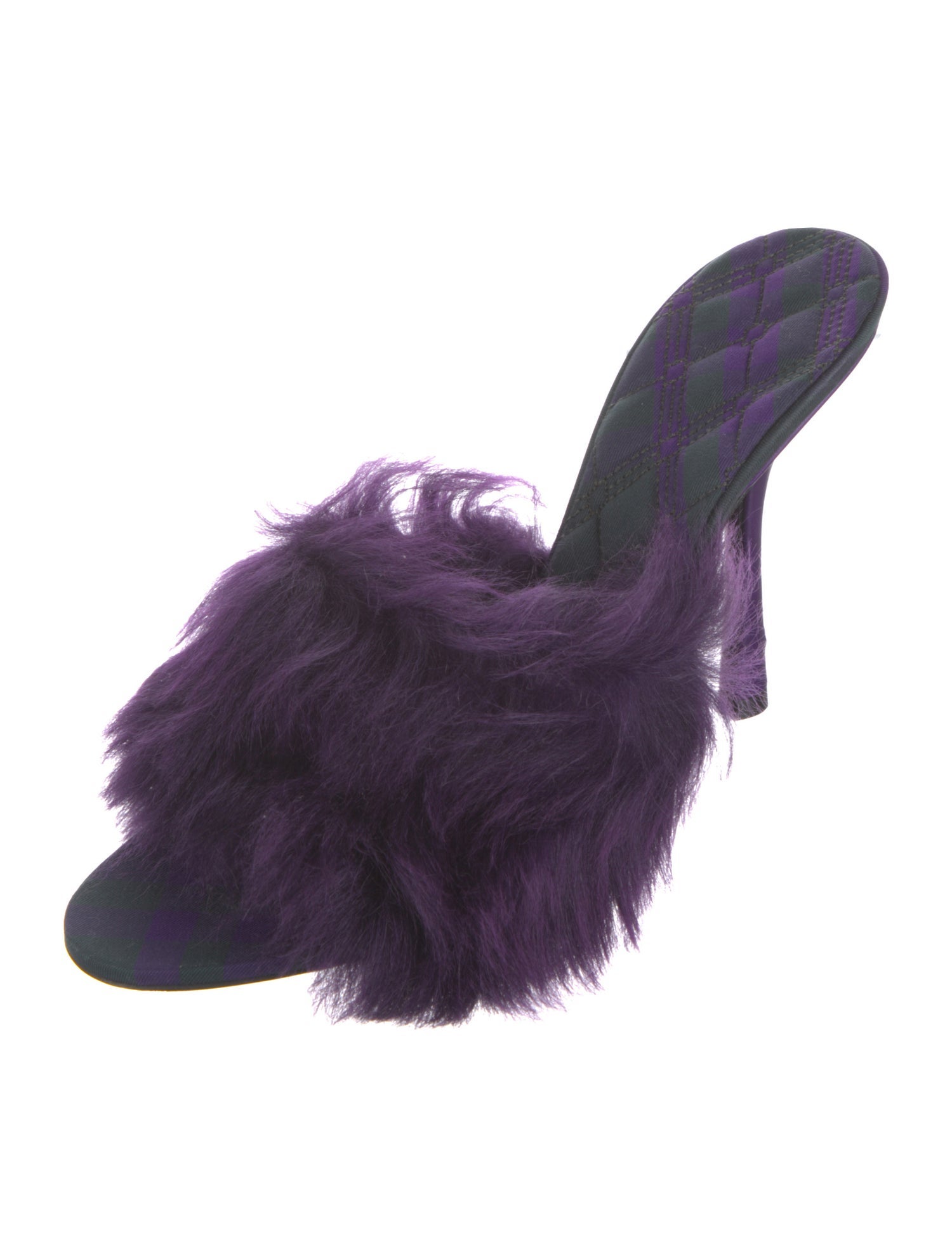 Burberry Faux Fur Slides