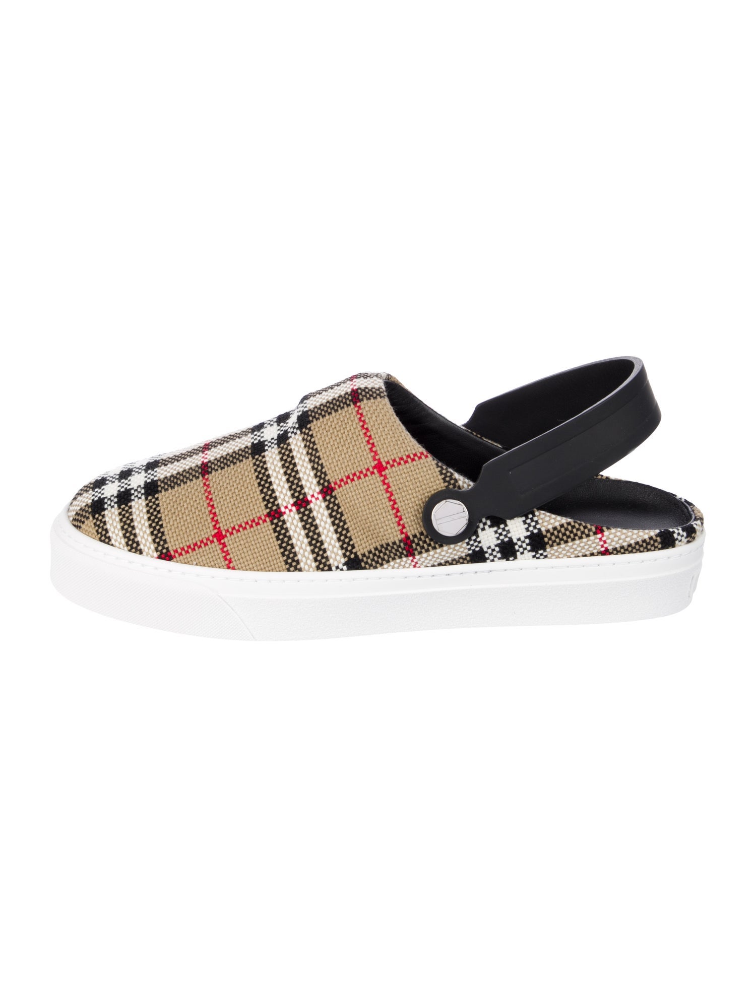 Burberry House Check Pattern Slingback Flats