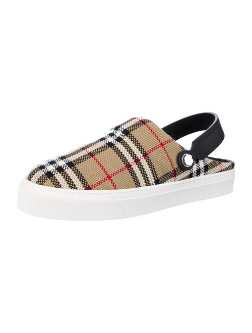 Burberry House Check Pattern Slingback Flats