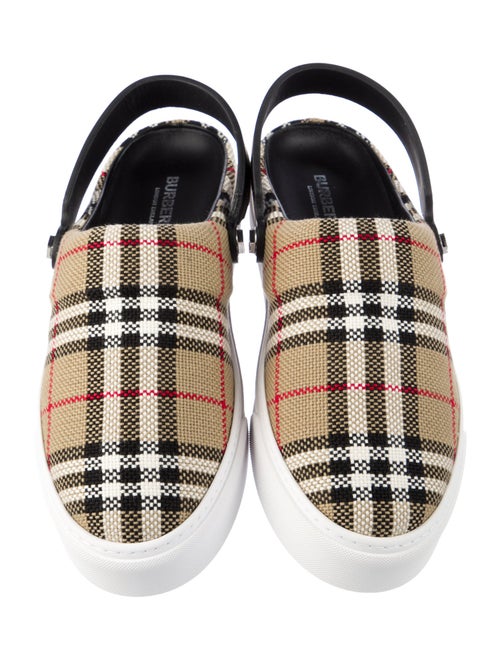 Burberry House Check Pattern Slingback Flats