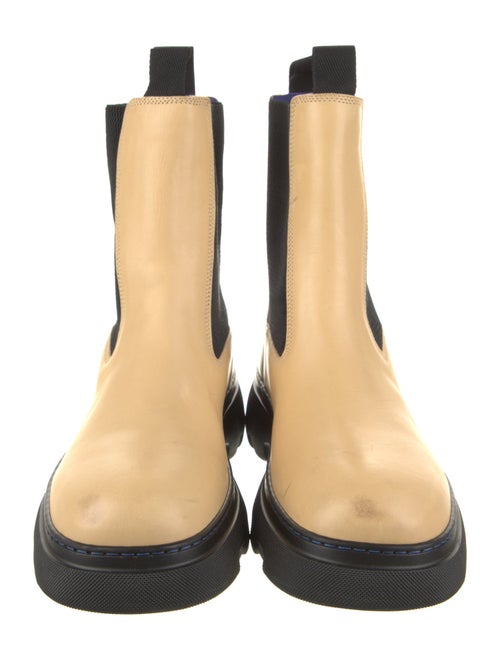 Burberry Leather Mesh Accents Chelsea Boots