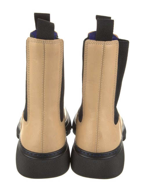Burberry Leather Mesh Accents Chelsea Boots
