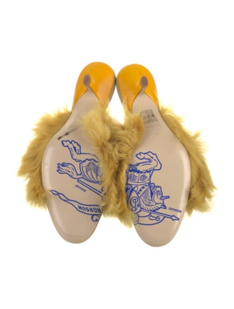 Burberry Fur Slides