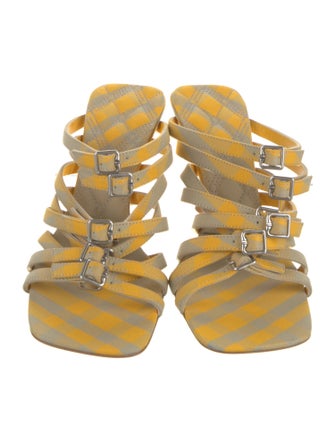 Burberry Printed Gladiator Sandals