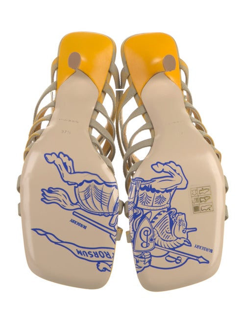 Burberry Printed Gladiator Sandals