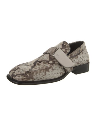 Burberry Python Animal Print Loafers