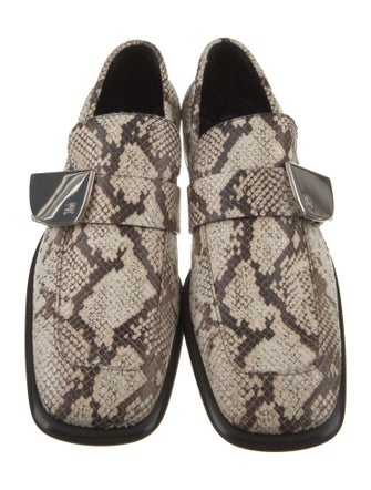 Burberry Python Animal Print Loafers