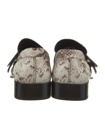 Burberry Python Animal Print Loafers