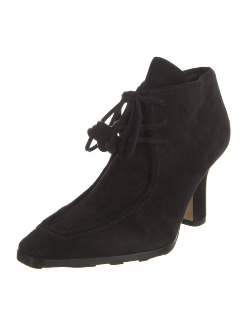 Burberry Suede Lace-Up Boots
