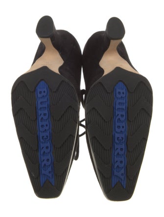 Burberry Suede Lace-Up Boots