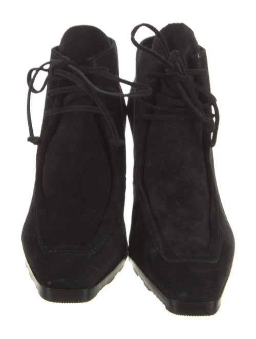 Burberry Suede Lace-Up Boots