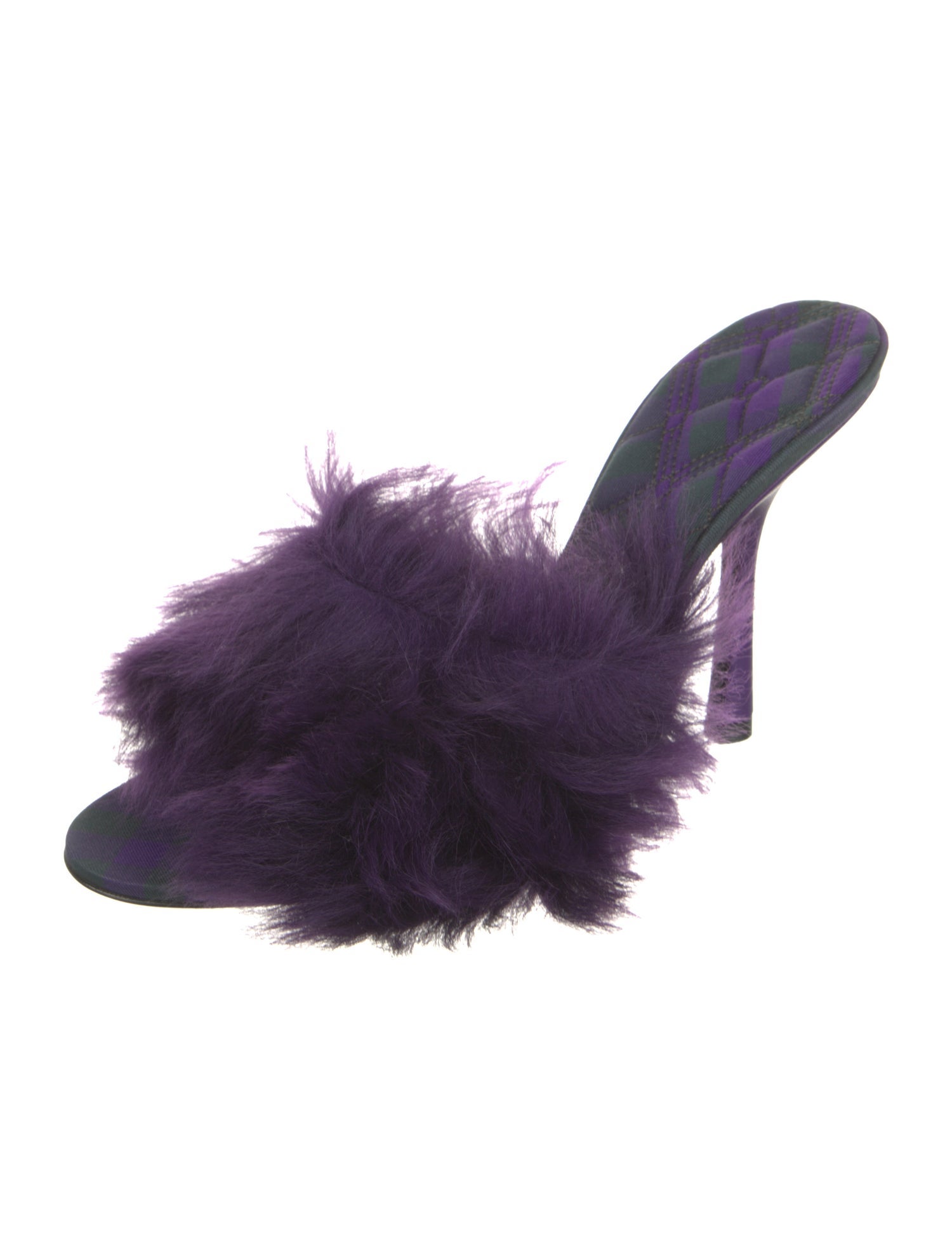 Burberry Faux Fur Slides