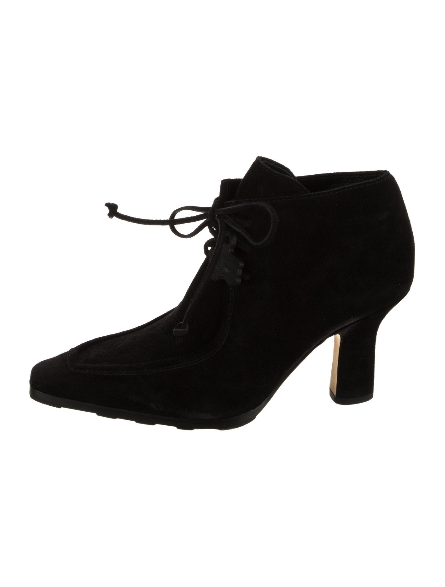 Burberry Suede Lace-Up Boots