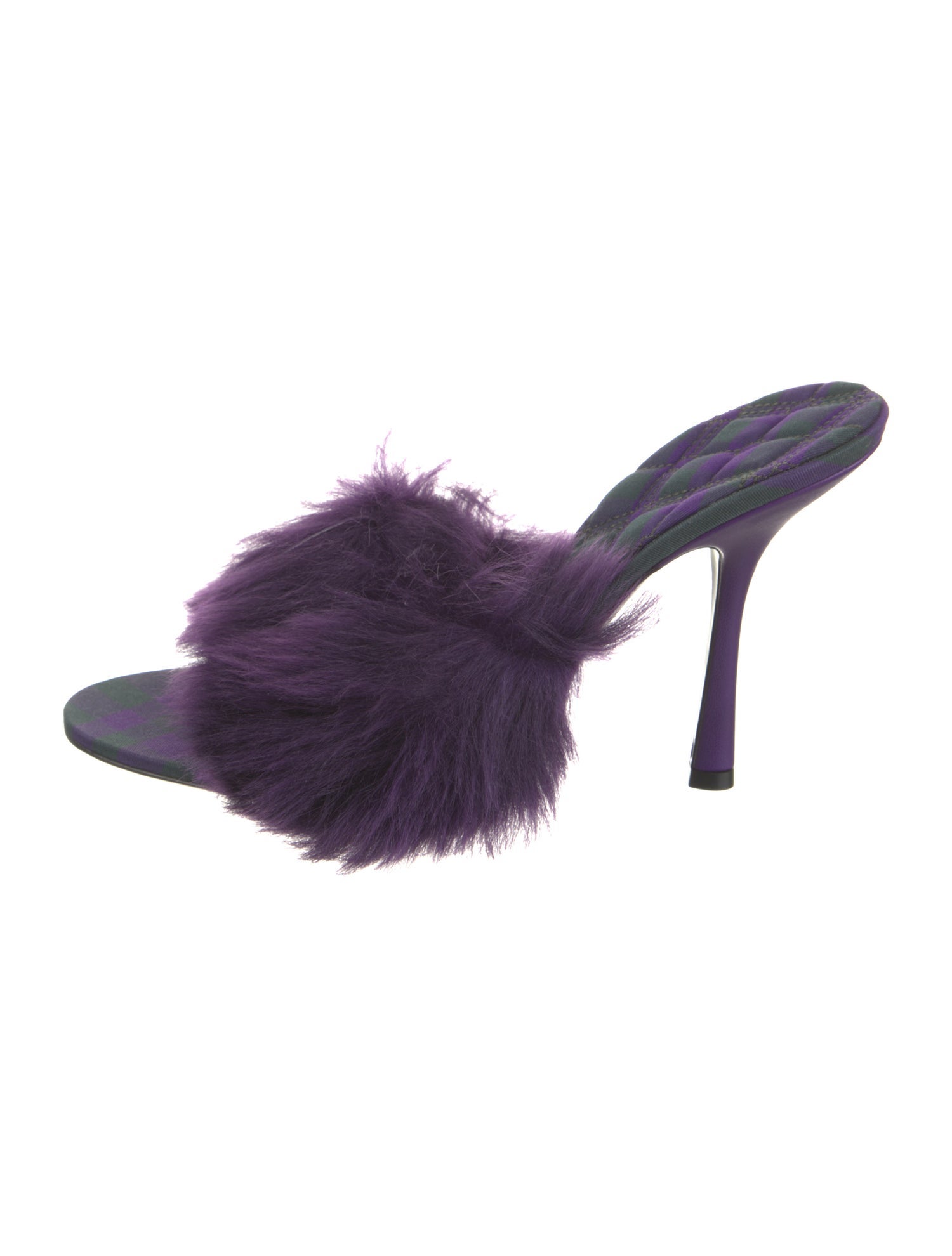 Burberry Faux Fur Slides