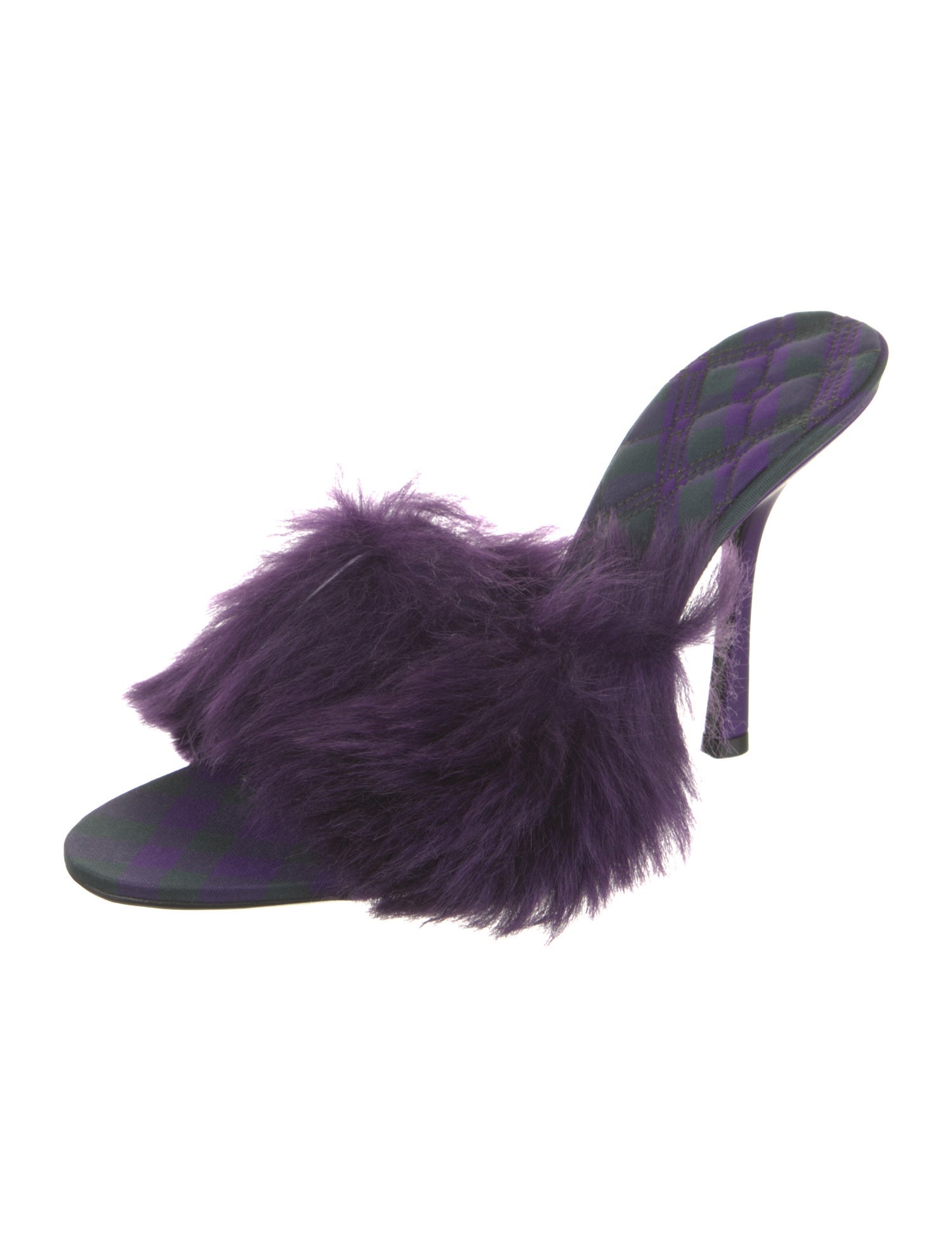 Burberry Faux Fur Slides