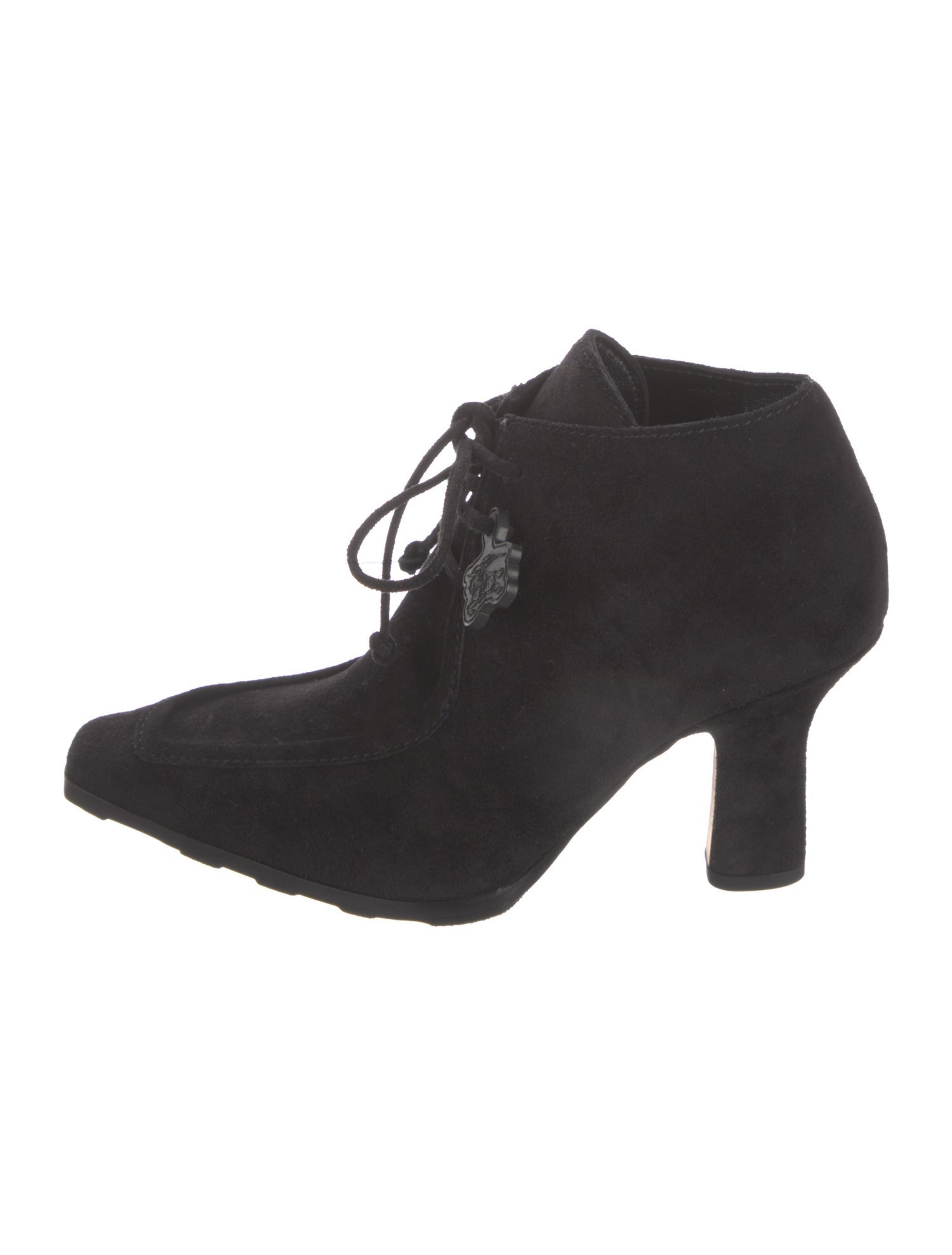 Burberry Suede Lace-Up Boots