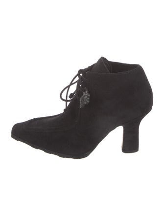 Burberry Suede Lace-Up Boots