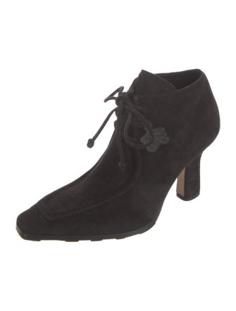Burberry Suede Lace-Up Boots