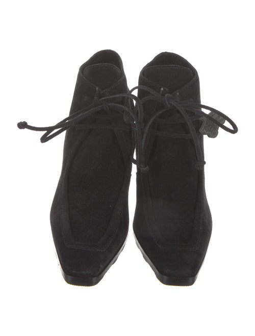 Burberry Suede Lace-Up Boots