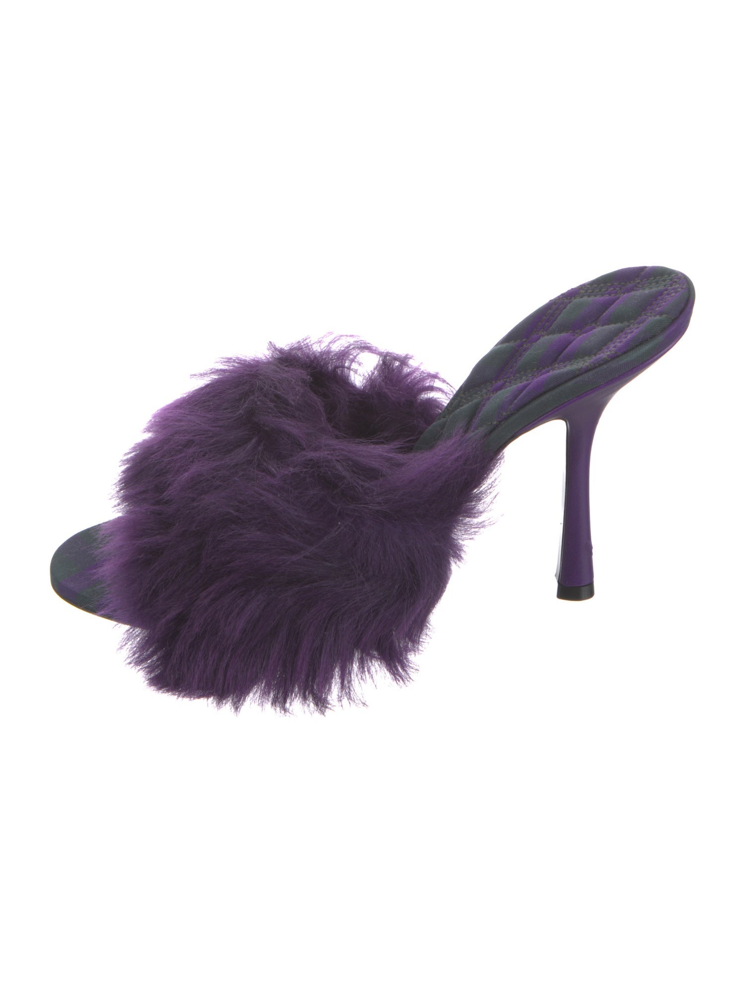 Burberry Faux Fur Slides