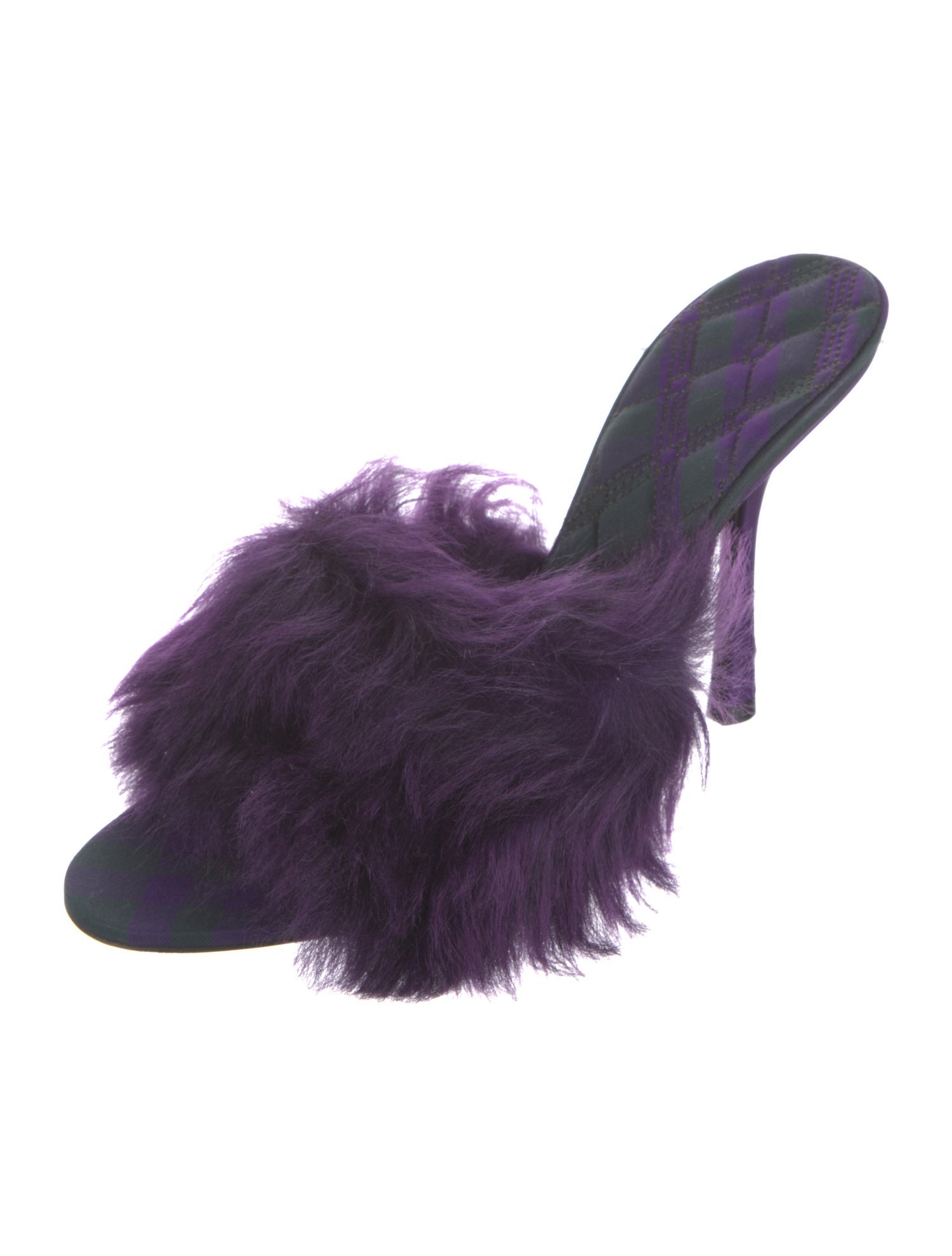 Burberry Faux Fur Slides