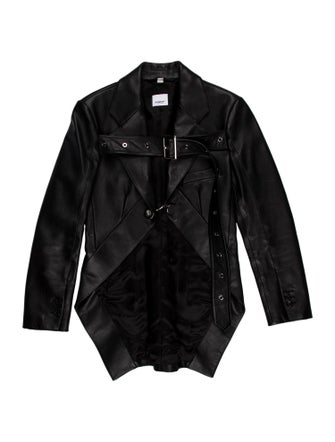 Burberry Calf Leather Moto Jacket