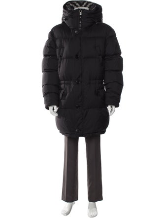 Burberry Nova Check Pattern Puffer Coat