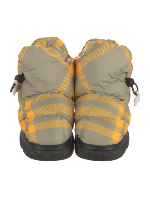 Burberry Plaid Print Snow Boots