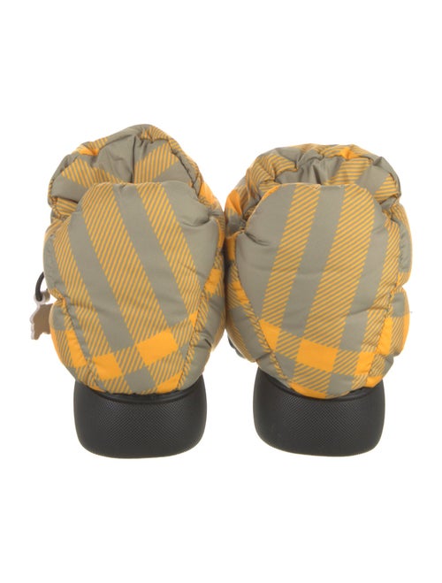 Burberry Plaid Print Snow Boots
