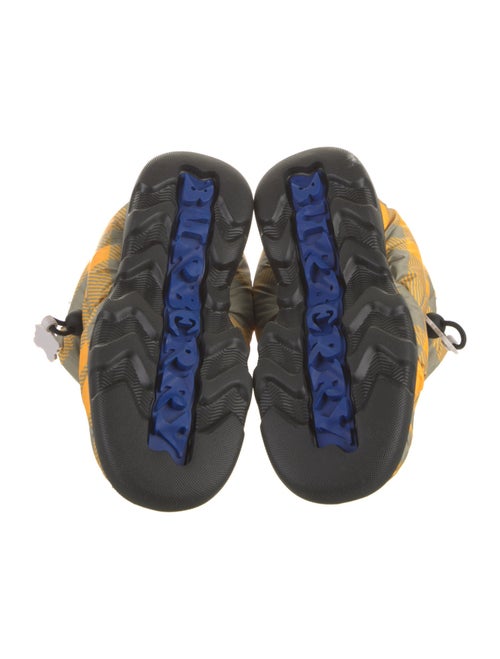 Burberry Plaid Print Snow Boots