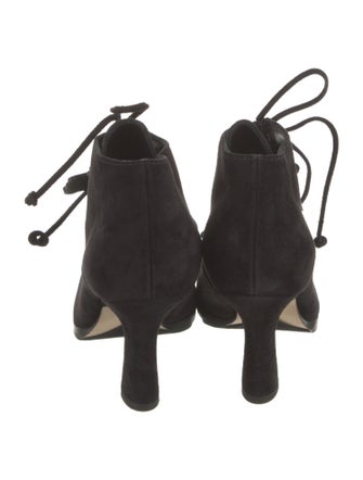 Burberry Suede Lace-Up Boots