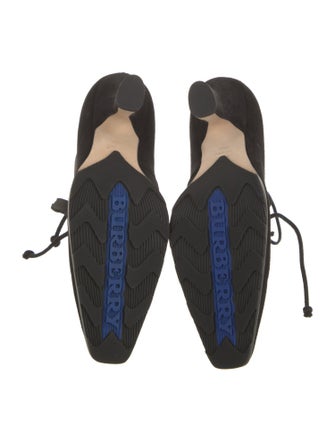 Burberry Suede Lace-Up Boots