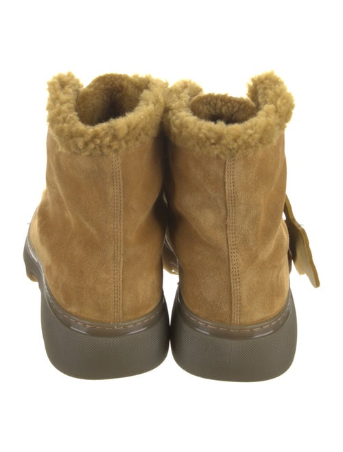 Burberry Suede Lace-Up Boots