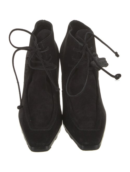 Burberry Suede Lace-Up Boots