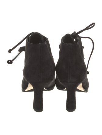 Burberry Suede Lace-Up Boots