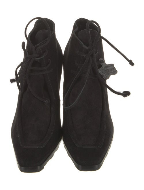 Burberry Suede Lace-Up Boots