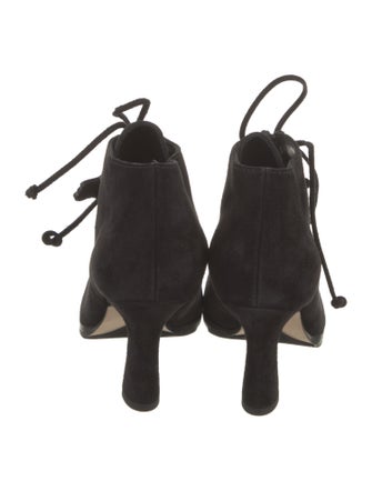 Burberry Suede Lace-Up Boots