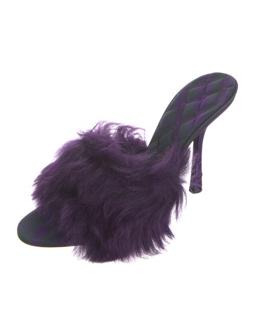 Burberry Faux Fur Slides