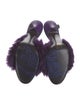 Burberry Faux Fur Slides