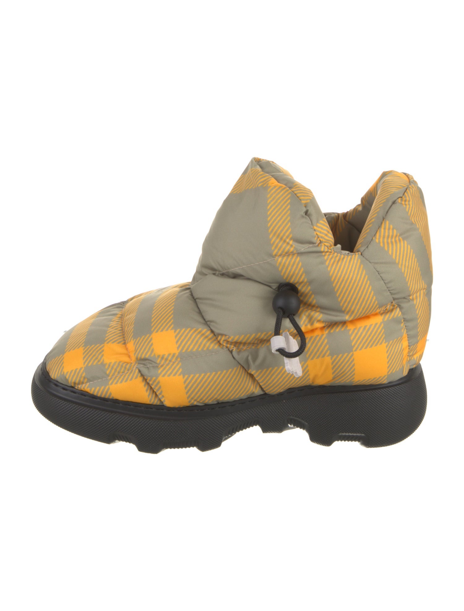 Burberry Plaid Print Boots