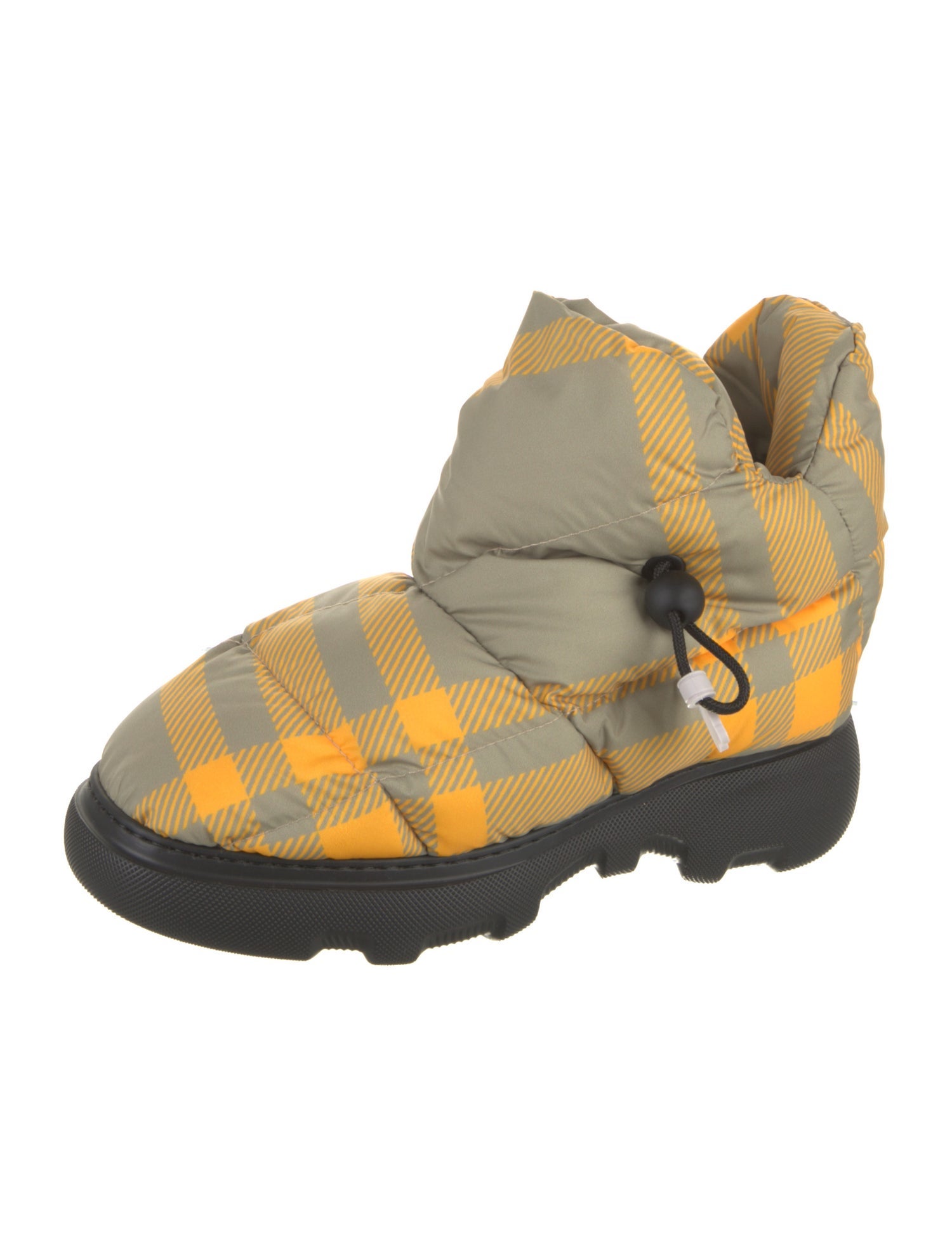 Burberry Plaid Print Boots