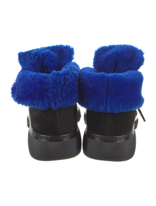 Burberry Suede Fur Trim Boots